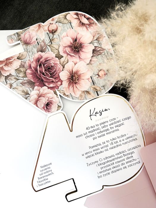 Kartka okolicznościowa na 40 urodziny