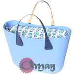organizer OBAG STANDARD kwiaty folkowe niebieski zamek 2kieszenie OMAY