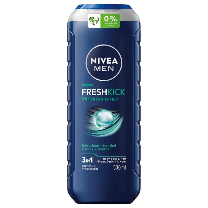 Nivea Men Fresh Kick 3w1 żel pod prysznic 500ml