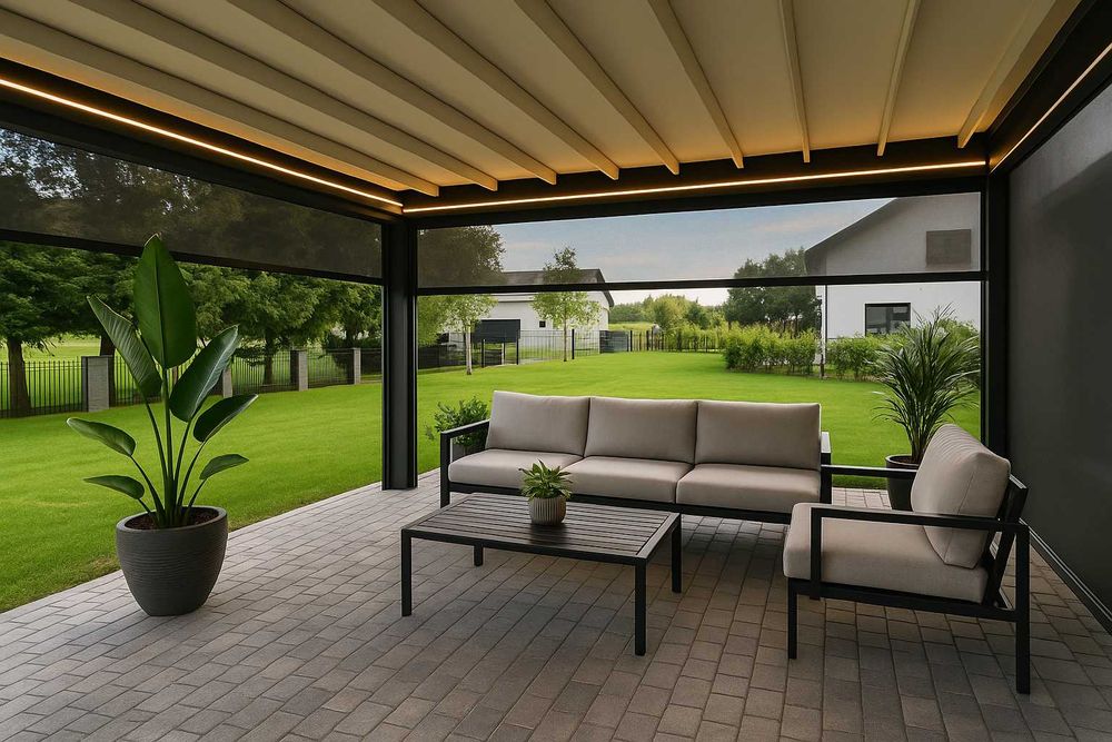 Automatyczna pergola ogrodowa całoroczna ! Konstrukcja aluminiowa