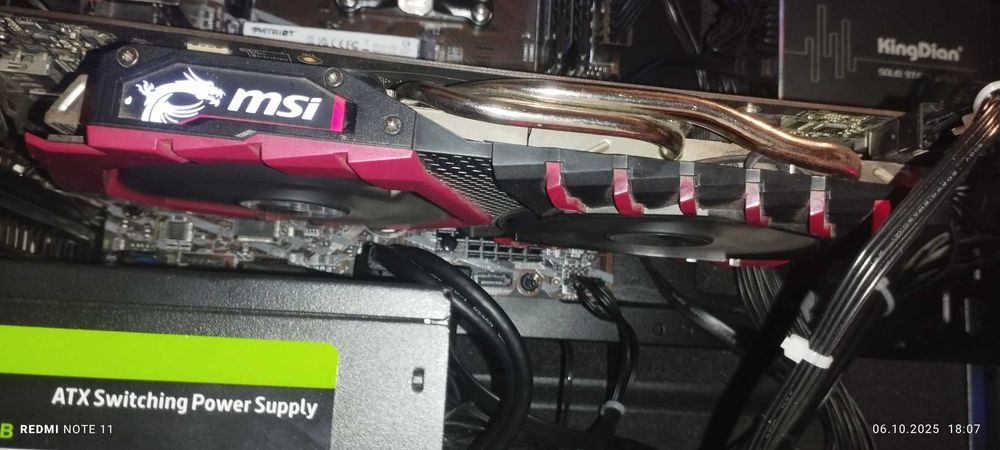 продам видеокарту rx 470 gaming x 4gb (ИДЕАЛ!)