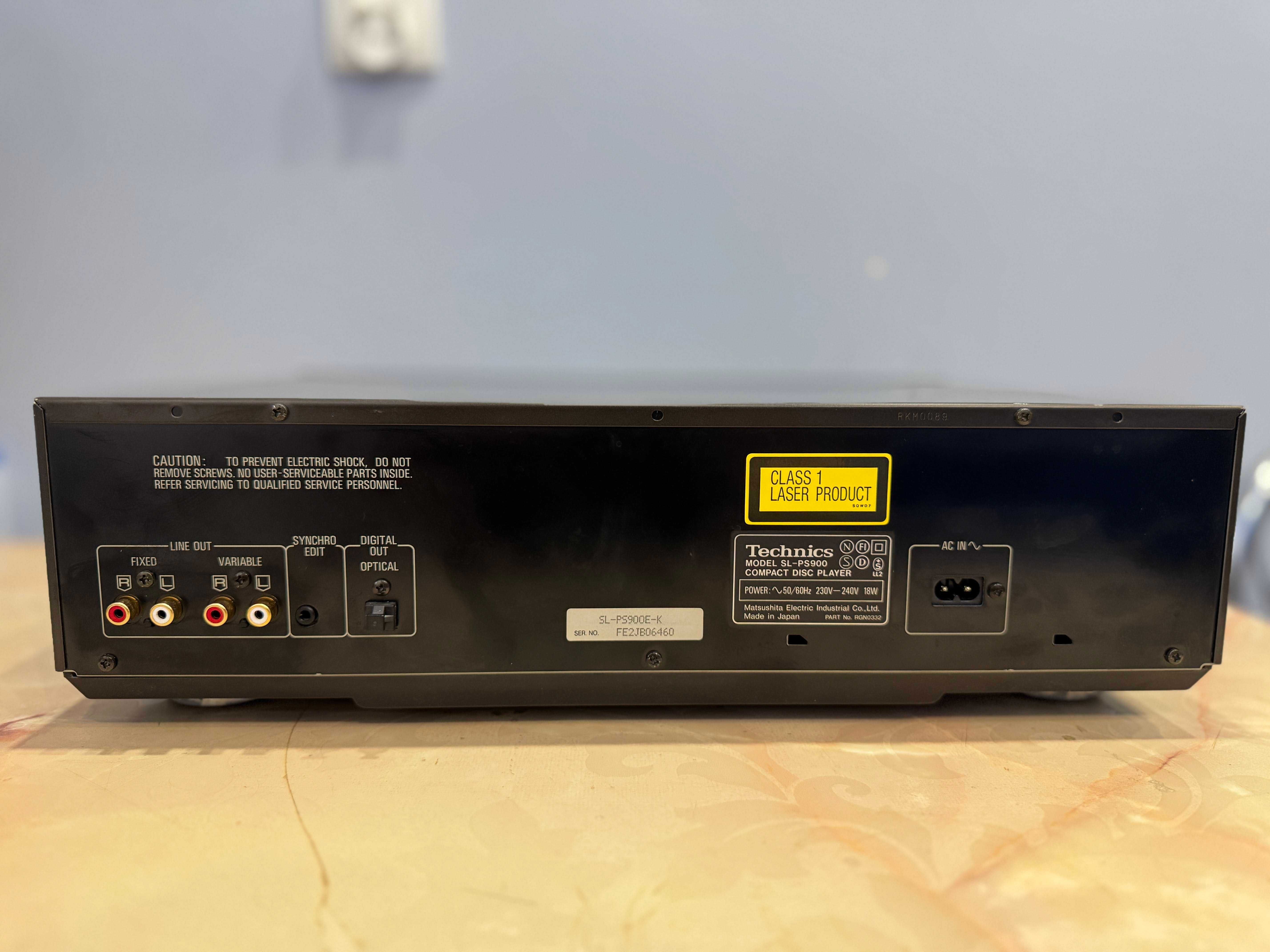 Technics Compact Disc Player SL-PS900