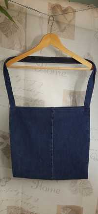 Torebka jeansowa 38x45 cm