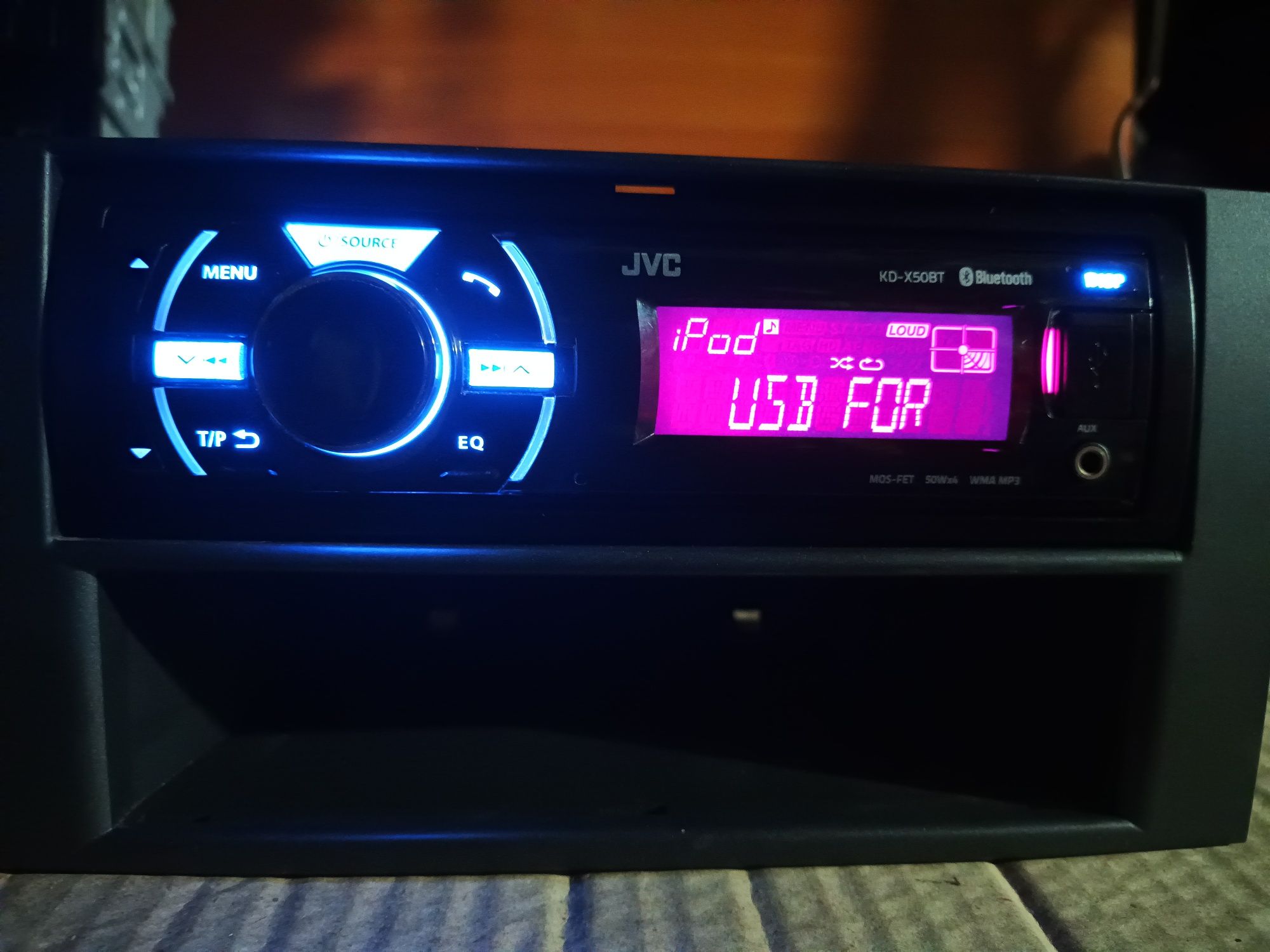 Автомагнітола JVC KD-X50BT 50Wx4  Bluetooth,USB,AUX