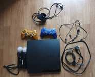 Konsola playstation 3  2 pady, 2 kontrolery ruchu, 12 gier!!!