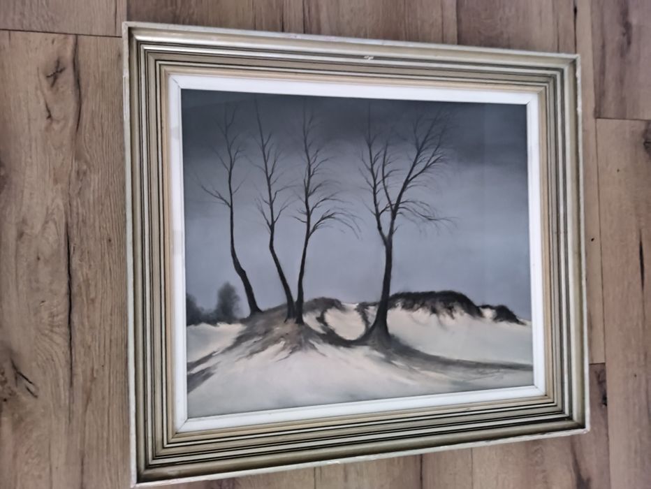 Winter in  the  fields+R.Hindreych rok 1974