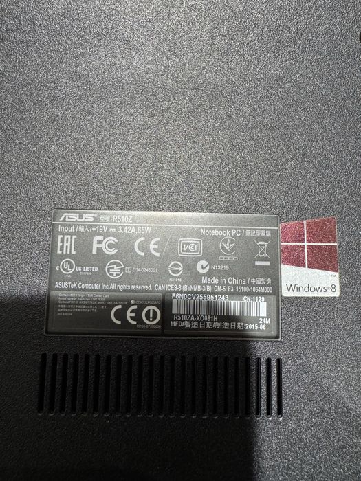 Laptop Asus.