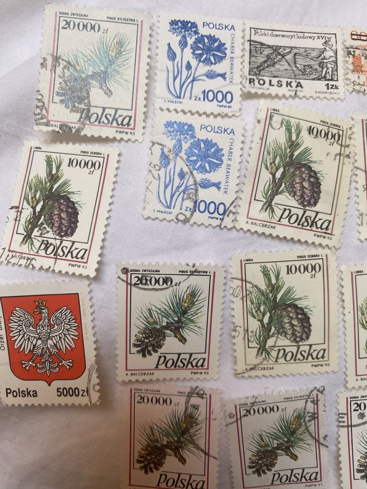 Lote de 101 selos da Austrália, Polónia, Canadá, Países Baixos…