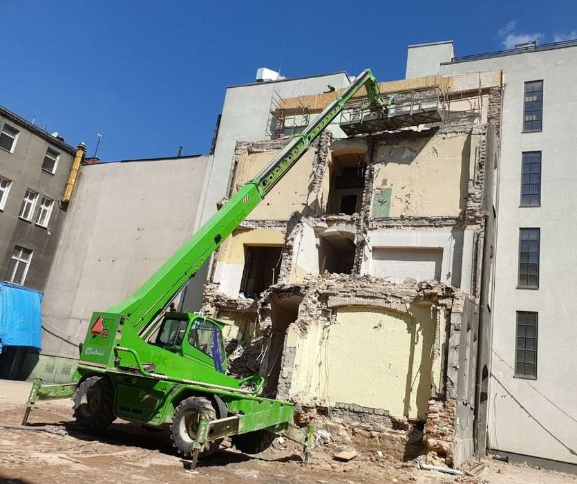 Ładowarka teleskopowa – Wynajem Merlo, Zwyżki, Usługa z operatorem