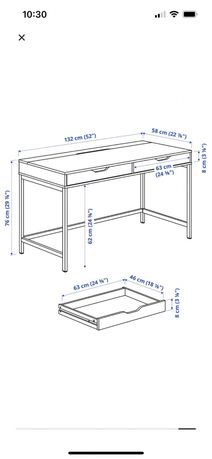 Biurko ALEX Ikea 132/58 2 szt