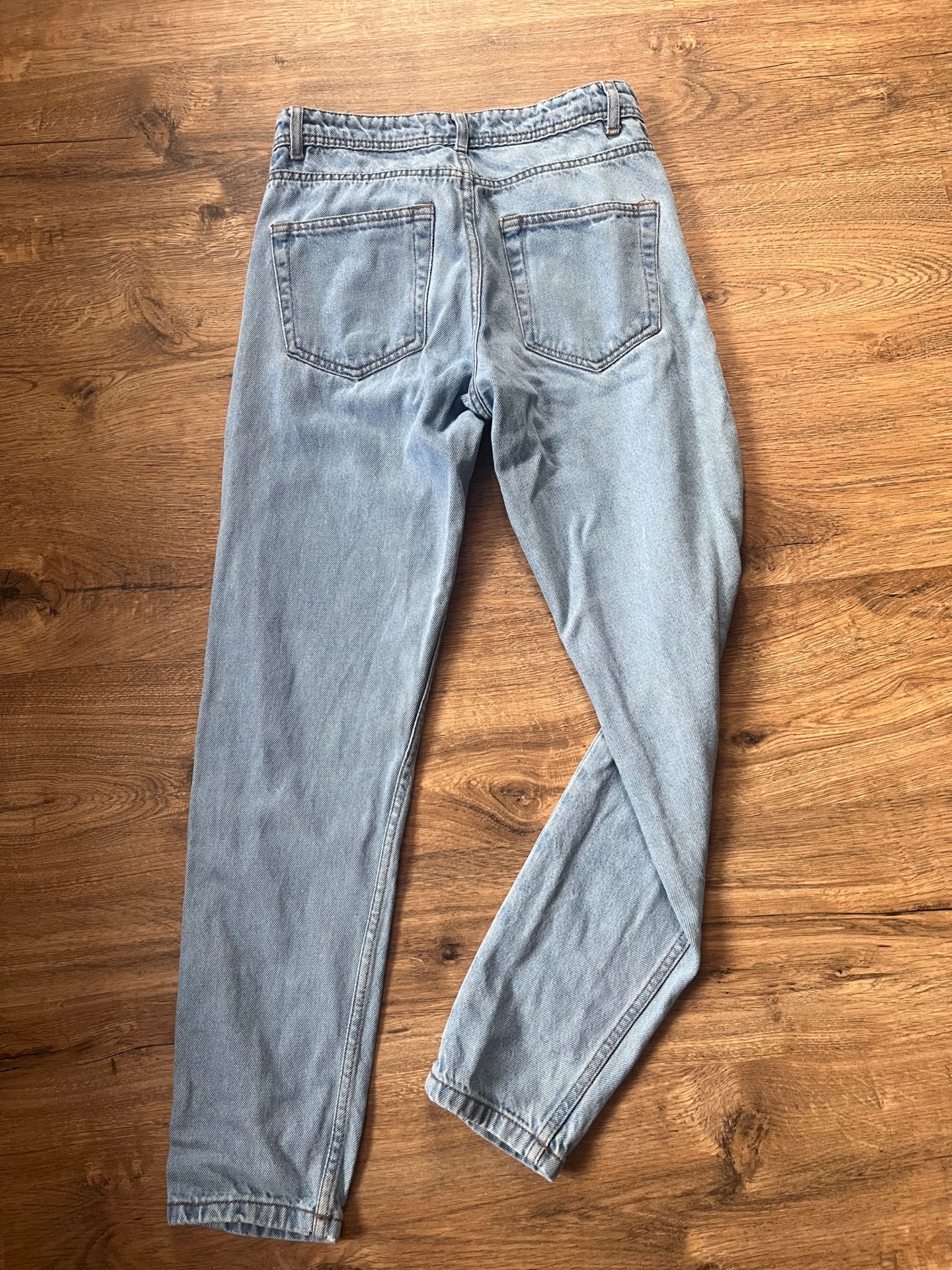 Spodnie mom fit 100% bawełna