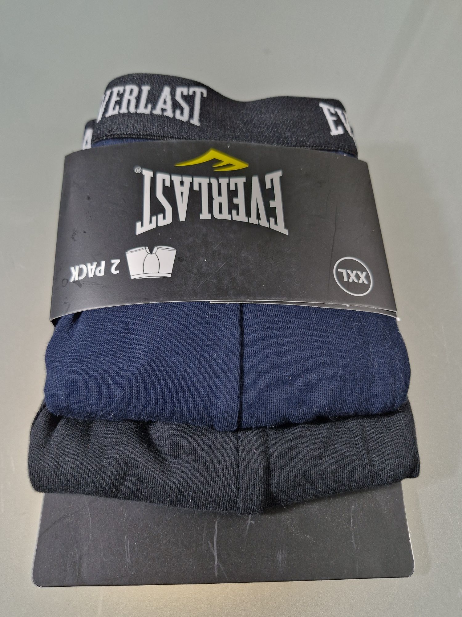 Everlast Bokserki Męskie Bawełniane Czarne/Granat 2 sztuki Rozmiar XXL