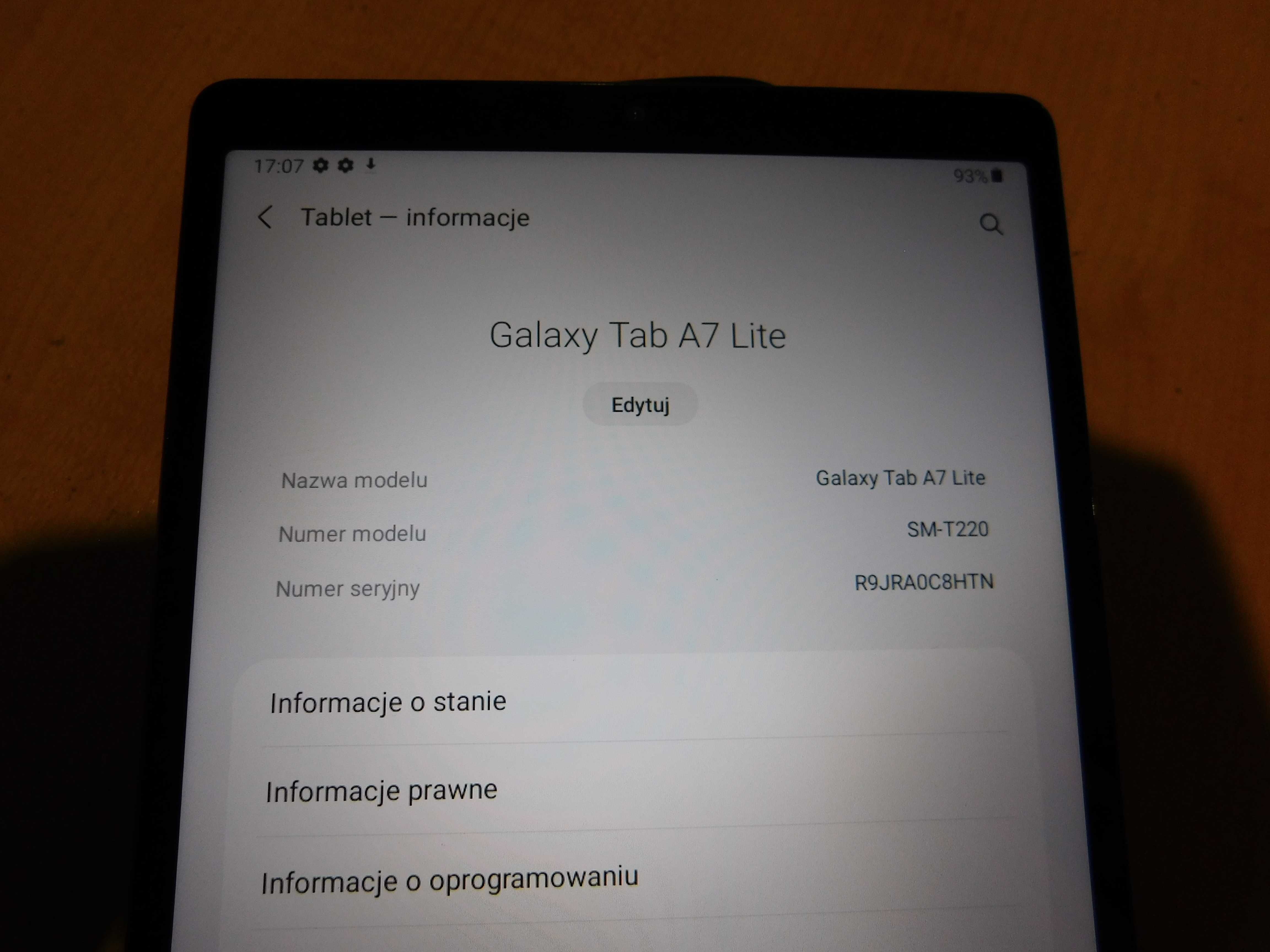 Tablet Samsung Galaxy Tab A7 lite