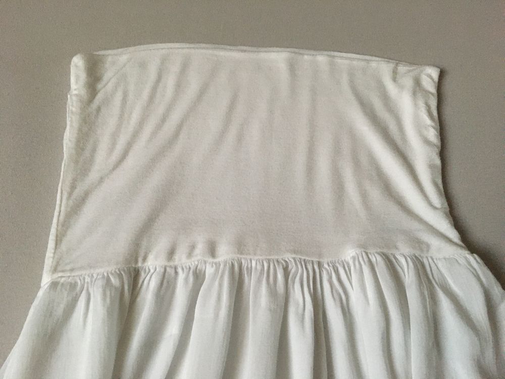 Spódnica damska biało-szara z wysokim stanem rozmiar S/M
