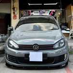 GOLF 6R Dokładka Przednia Zderzaka Splitter Spoiler Czarny Połysk