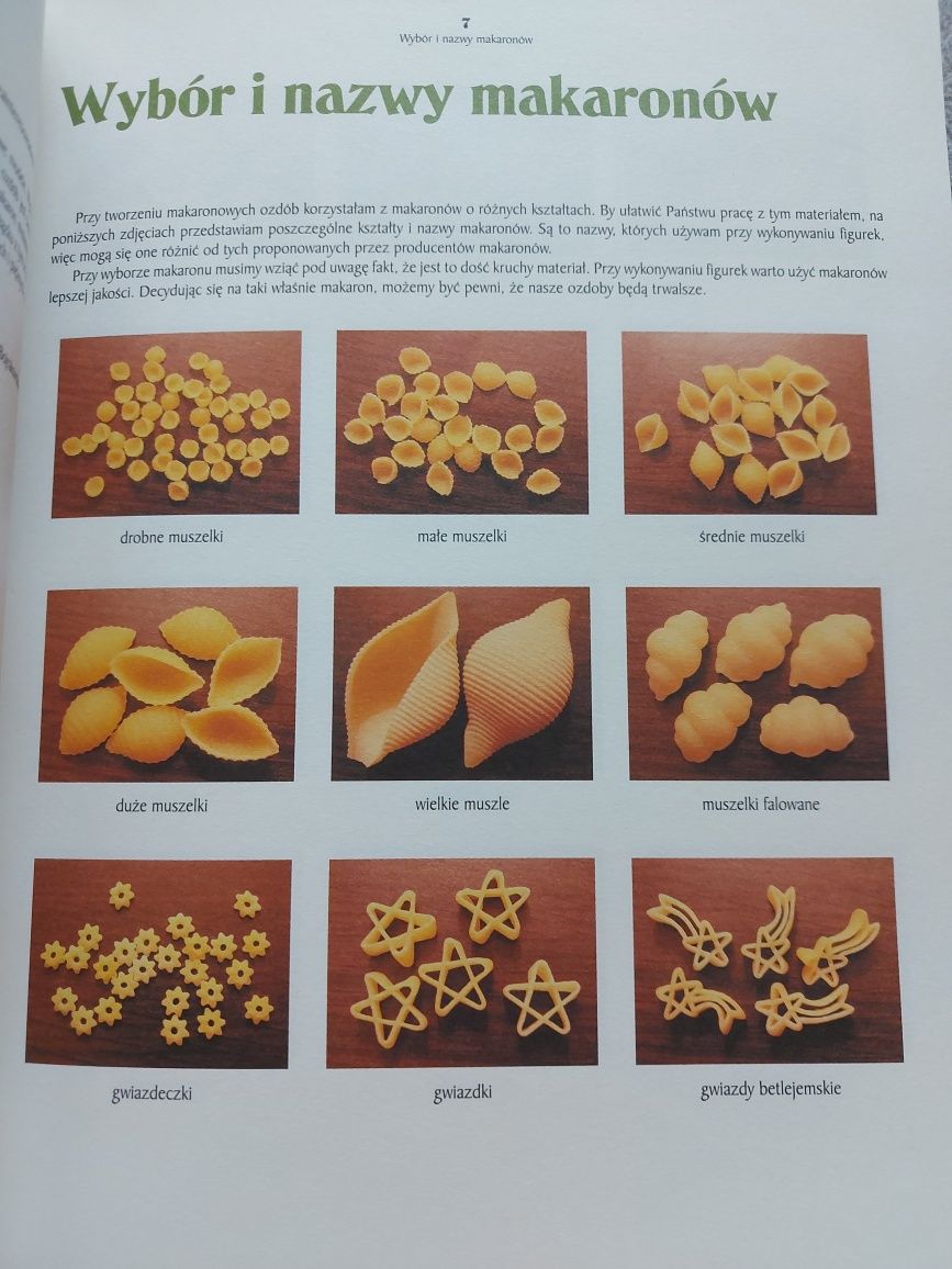 Makaronowe ozdoby i dekoracje