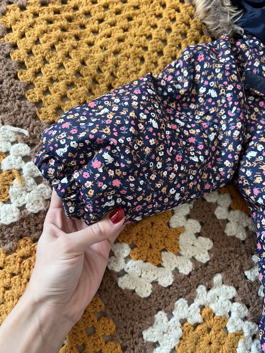 Зимовий комбінезон на дівчинку 12-18-24 міс 86 92 h&m