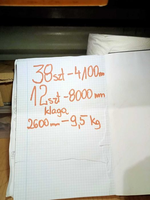 Profil perforowany belka  regał magazynowy słup kształtownik 75x75