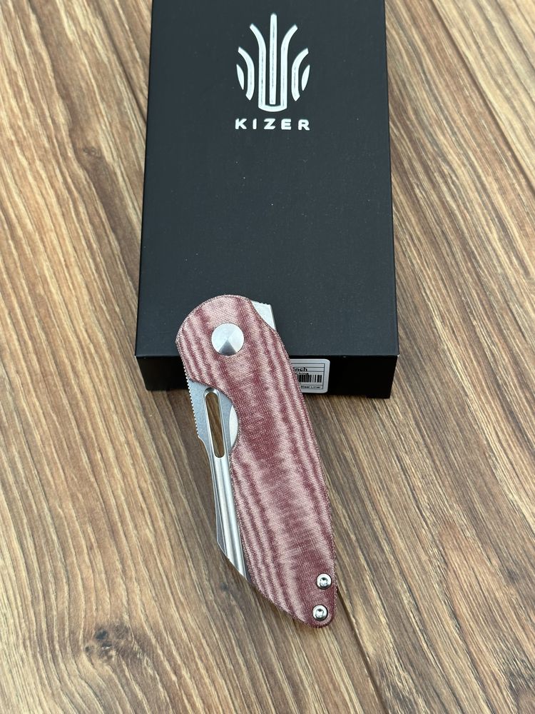 складний ніж Kizer October CPM 20CV Micarta. Оригінал!