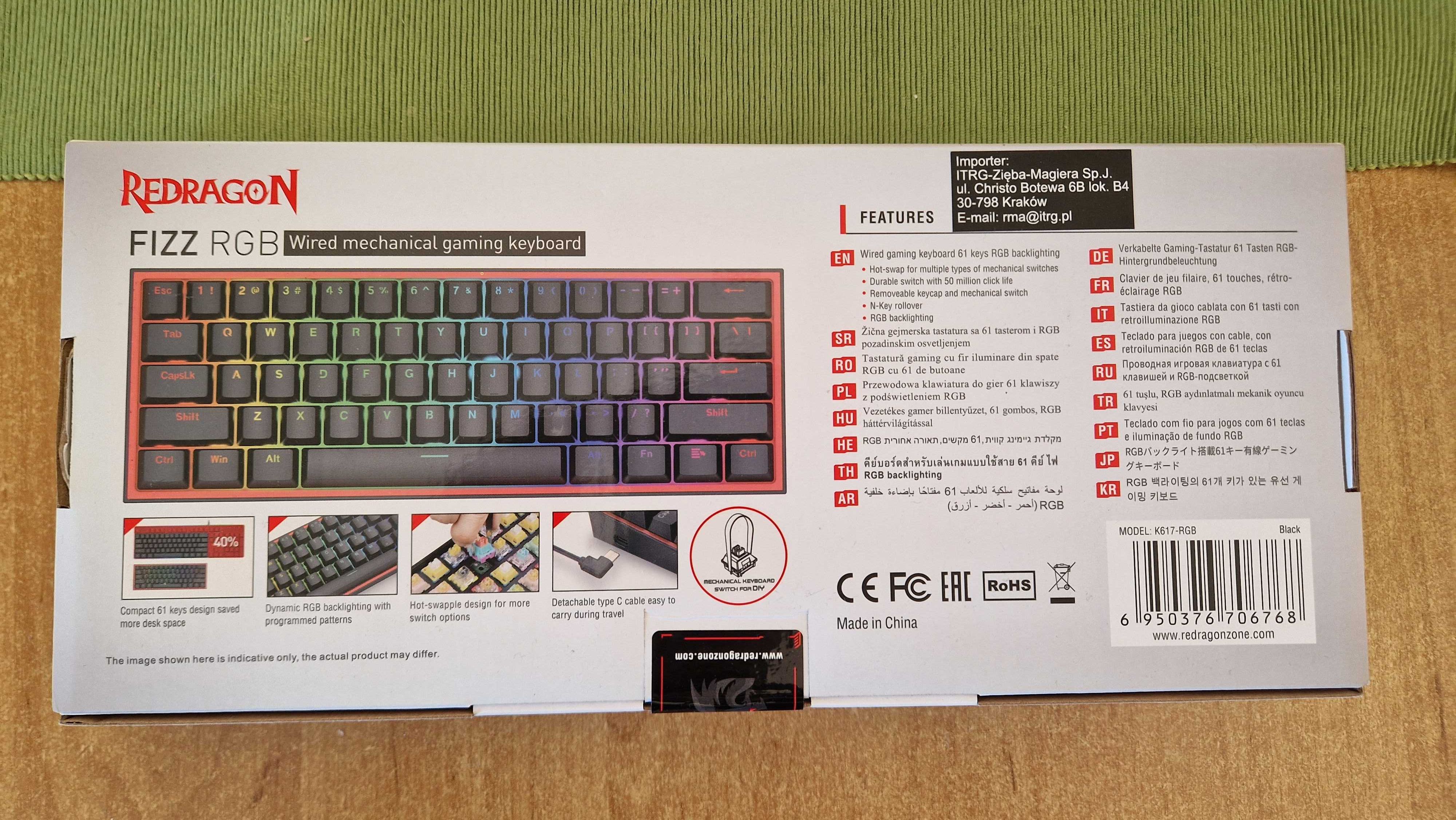 Klawiatura Redragon Fizz RGB