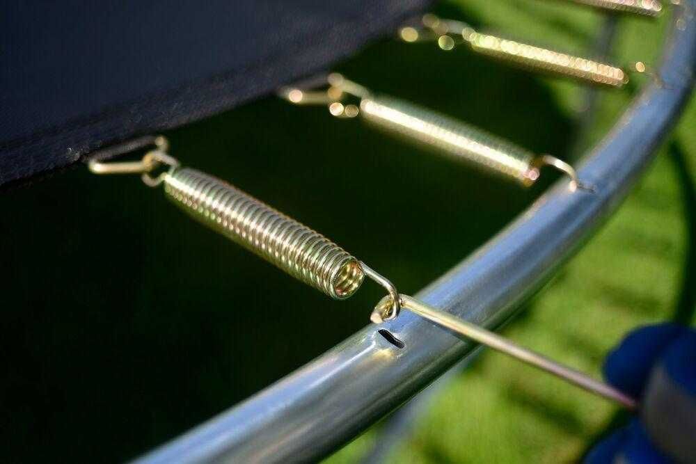 Батут Sky Jump 252 см (до 150кг) з драбинкою, дроп/гурт, Львів