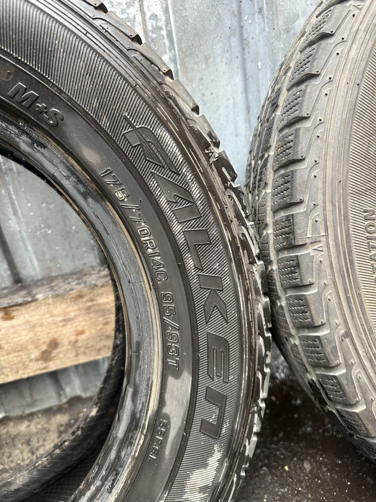 2 шт резина 175 70 R14C Falken HS437 van M+S Eurowinter шины грузовые