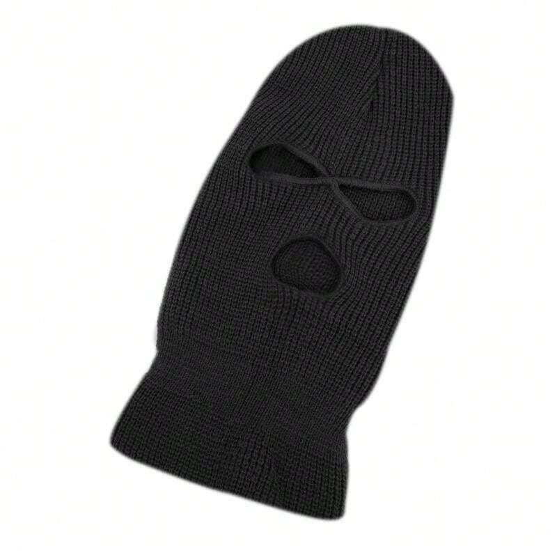 Kominiarka Balaclava Streetwear Czarna 3 Otwory