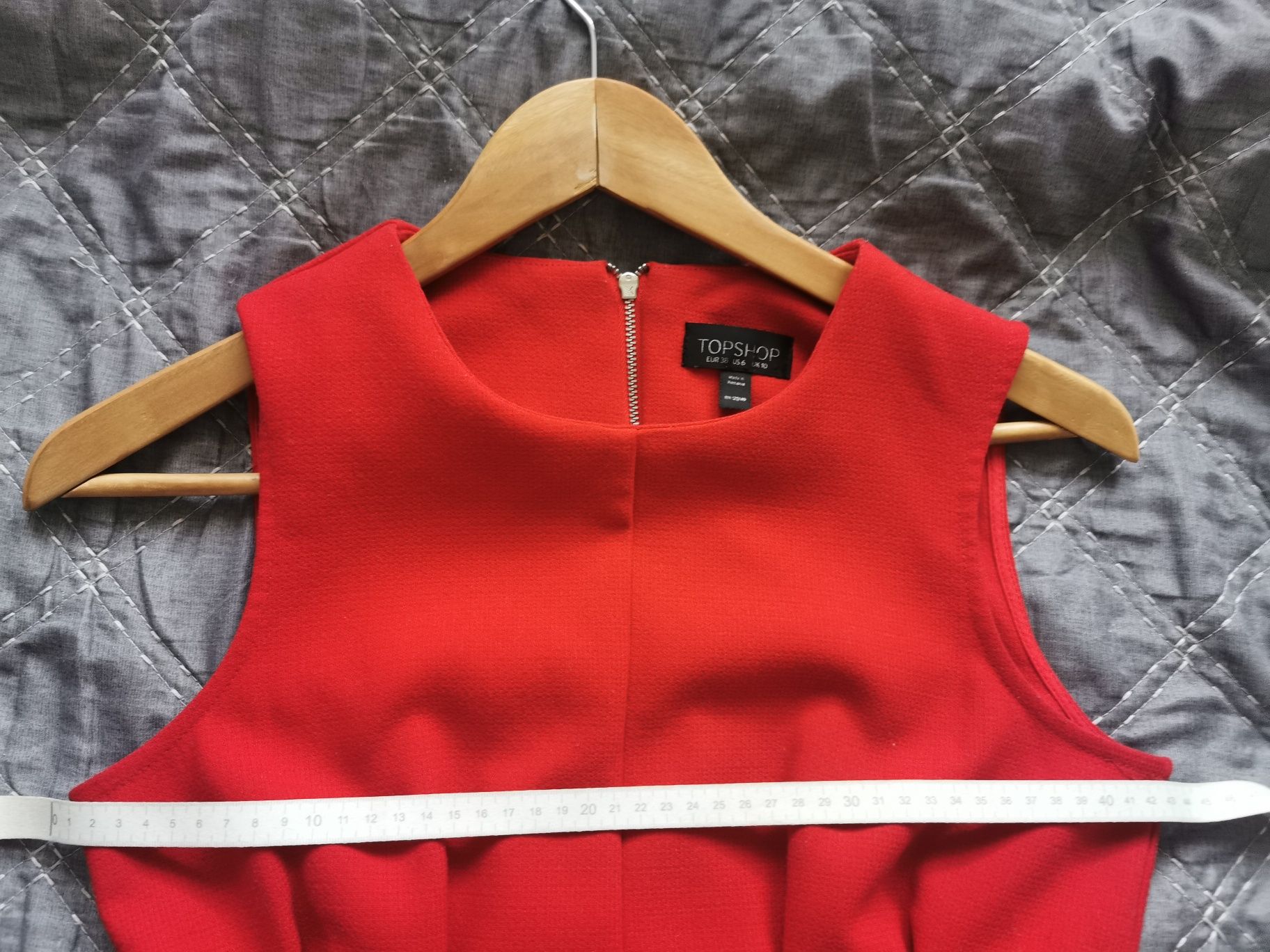 Czerwona sukienka Topshop, rozmiar 10