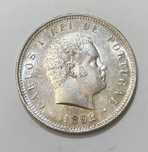 Moeda 200 Reis D CARLOS I - 1892