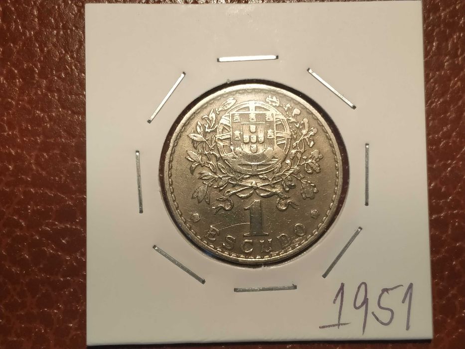 511 moeda de 1 escudo de 1951 em alpaca - Portugal