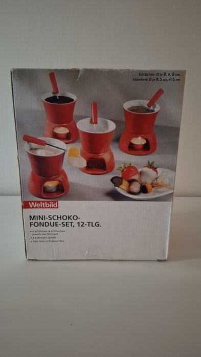 Mini zestaw do fondue, nowy