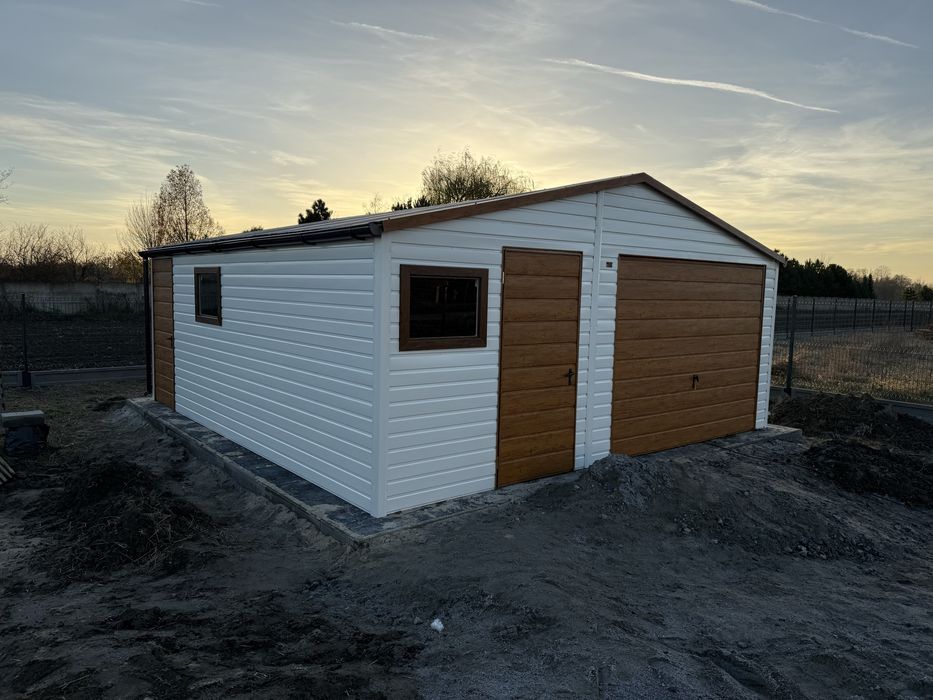 Garaż blaszany 6x6 6x5,8 profil zamkniety ocynkowany