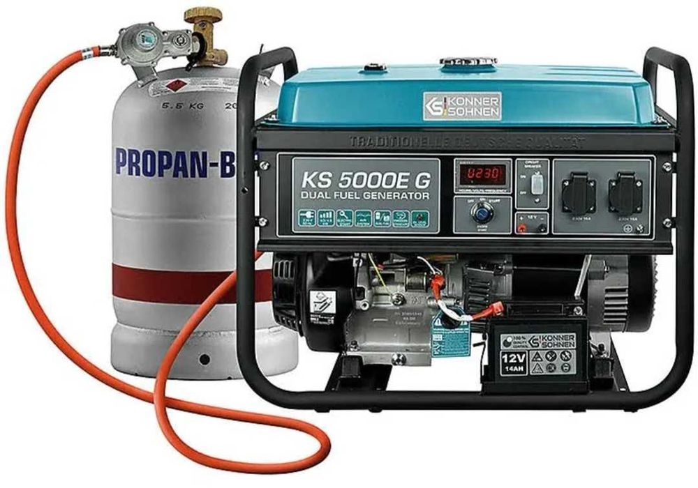 Генератор на зрідженому паливі/бензині K&S Könner&Söhnen KS 5000E G