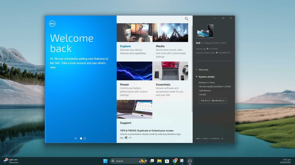 Notebook Gamer Dell G15 5521 Special Edition