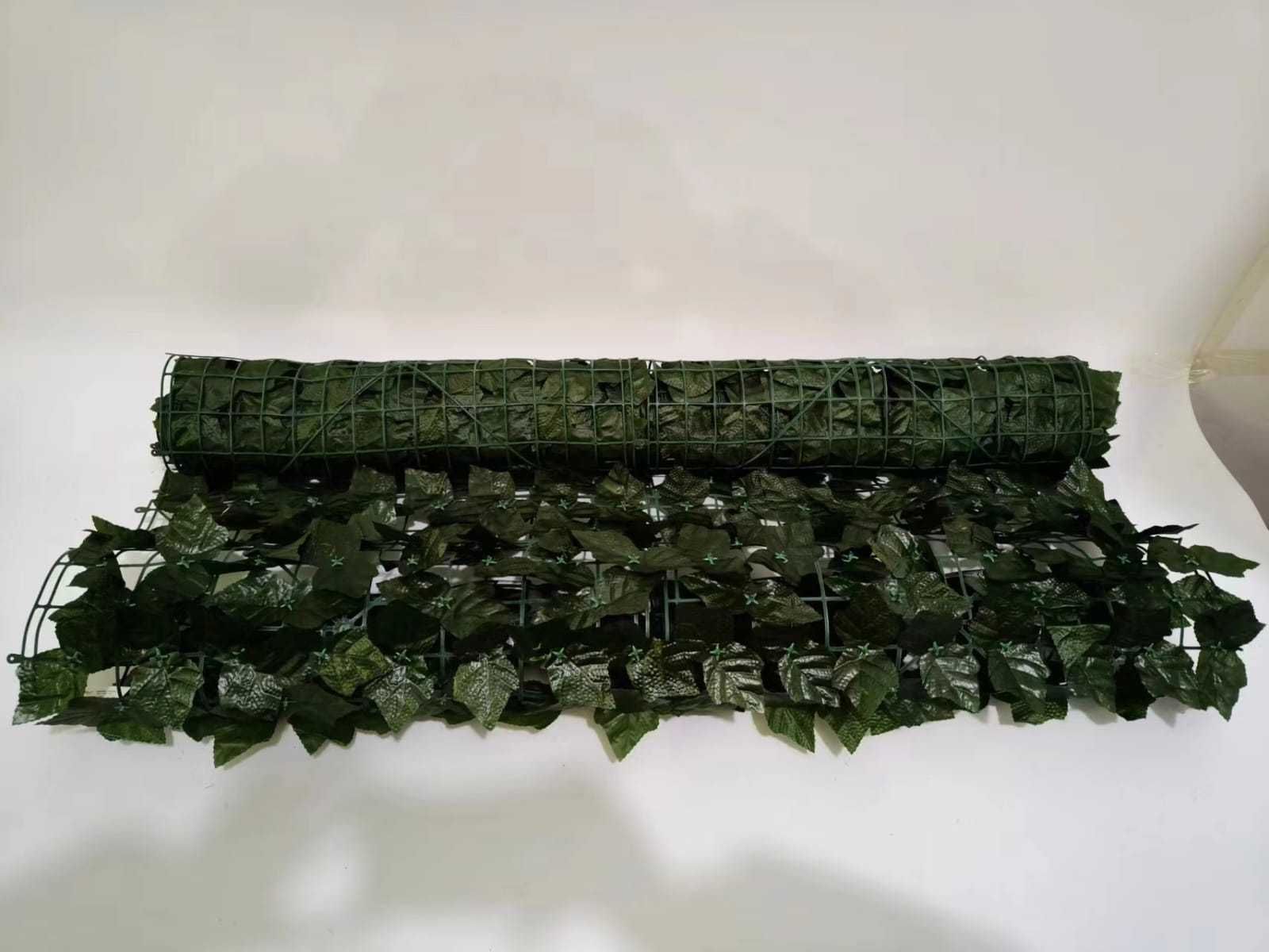 Bluszcz sztuczny Ciemny osłona balkonu płotu rolka żywopłot 1.5m x 3m