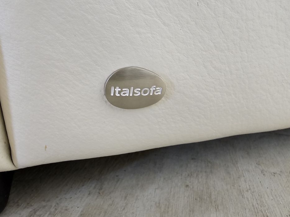 Puchowy Włoski wypoczynek skóra naturalna "Italsofa"