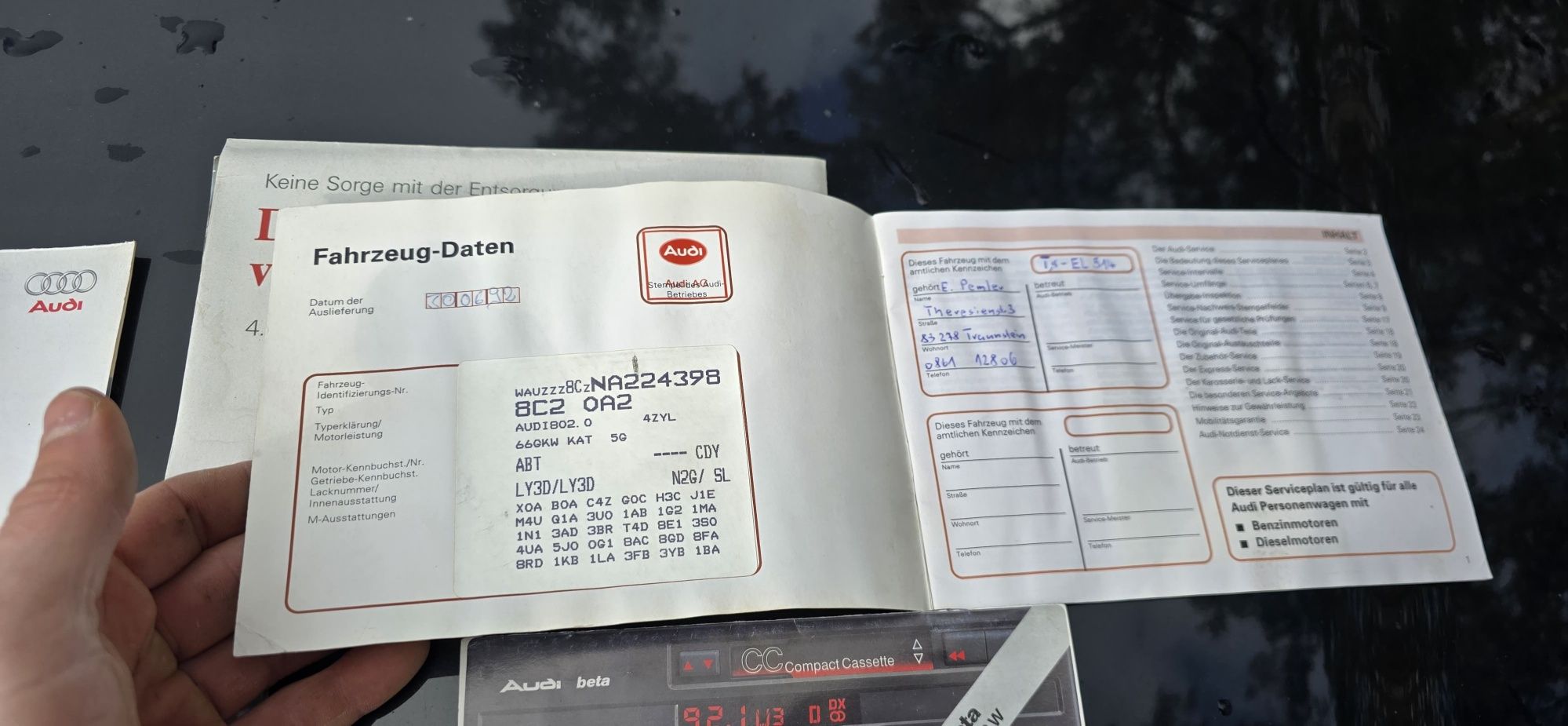 Książka Serwisowa Instrukcja Audi 80 B4 2.0L ABT