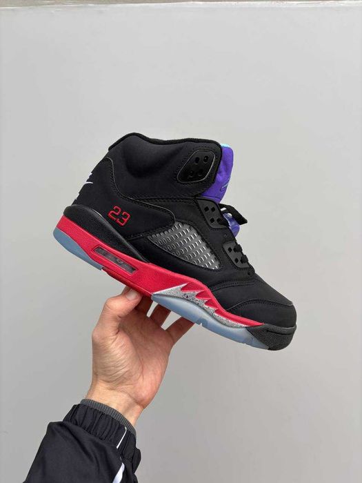 Мужские кроссовки Nike Air Jordan 5 Retro Black Red 40-45 Новинка! Топ