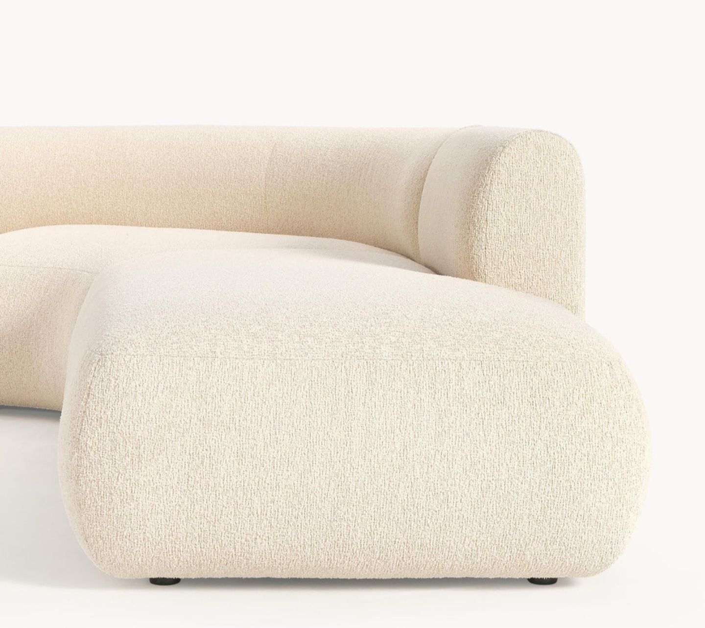 Sofa narożna modułowa Boucle Sofia 3-osobowa