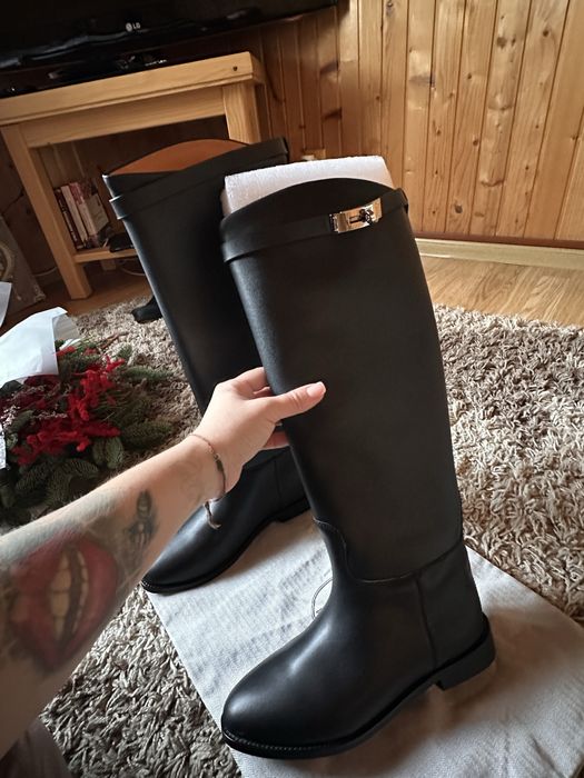 Чоботи,сапоги в стилі Hermes Kelli