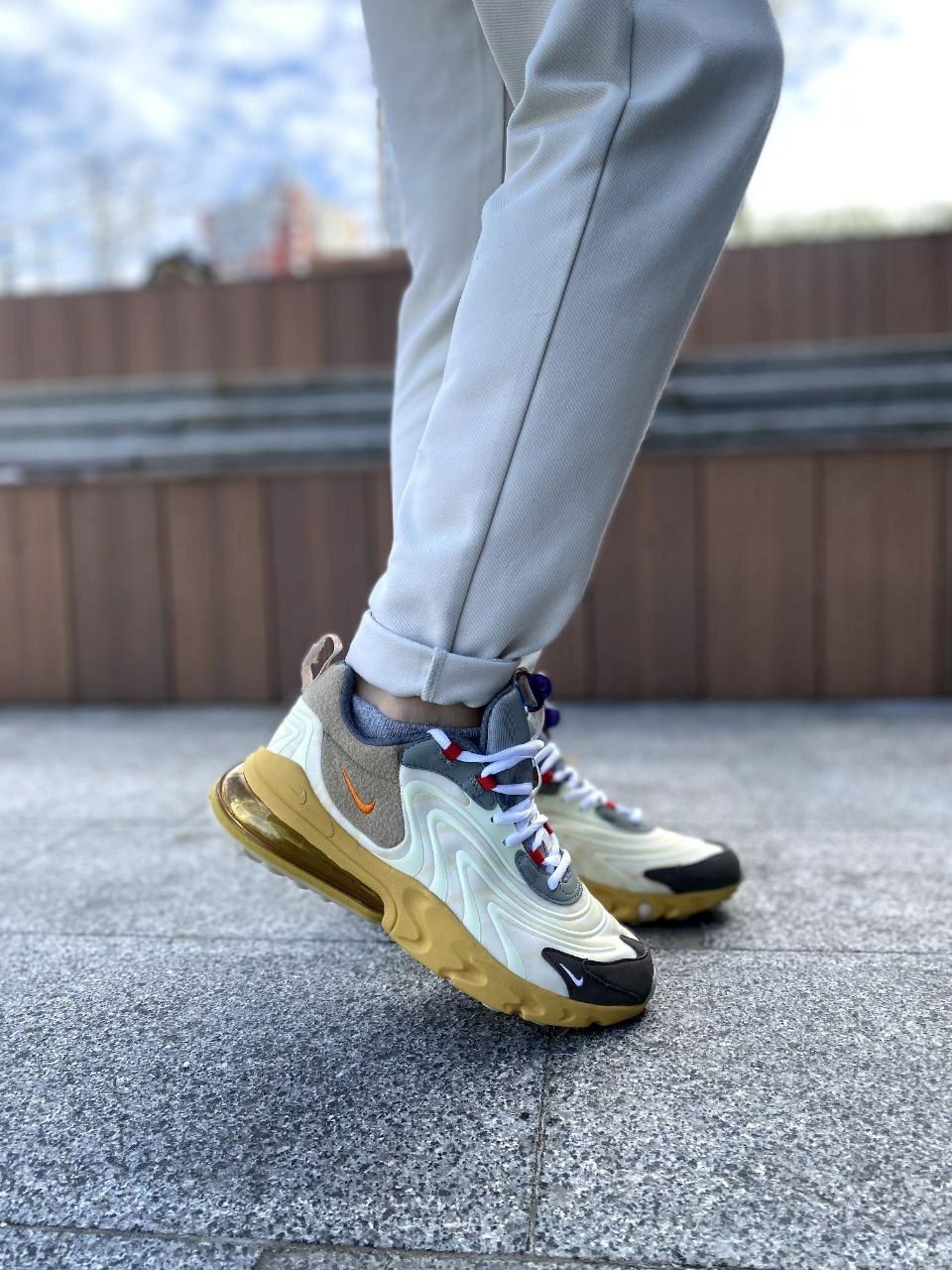 Nike Travis Scott X Nike Air Max 270 React Cactus Trails/Мужские/40-45