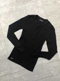 Czarna oryginalna bluzka damska Polo Ralph Lauren long sleeve rozm. M