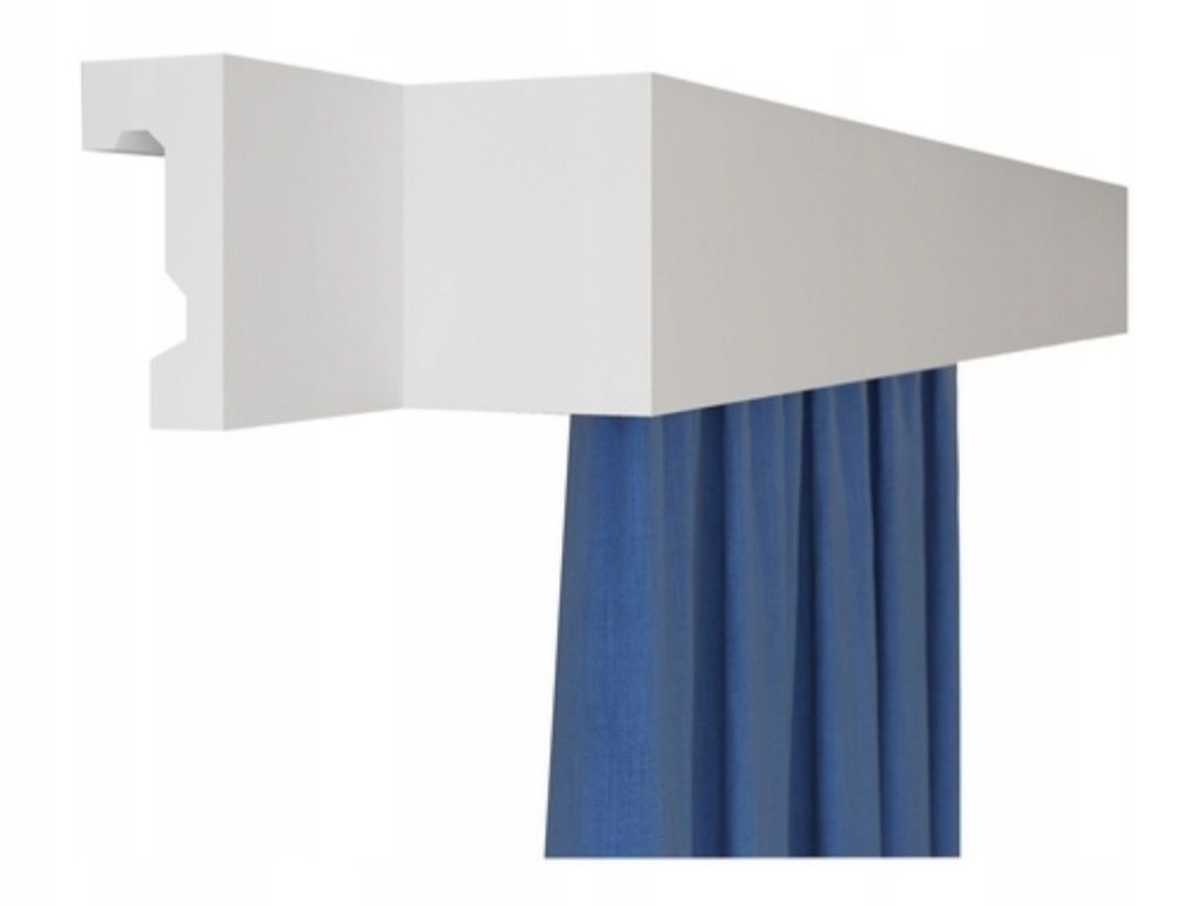 Listwa karniszowa LK-02 14 cm, długość. 2m, listwa maskująca