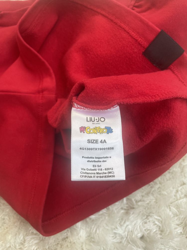 Bluza dla dziewczynki 104 Liu Jo czerwona