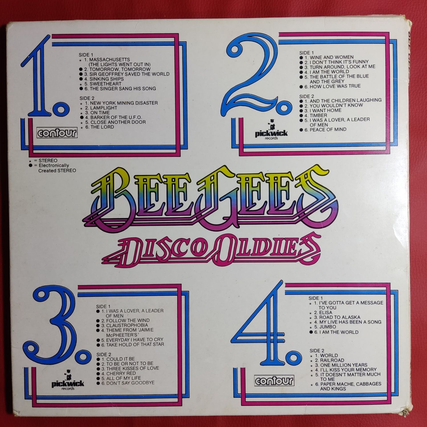 Bee Gees - Disco Oldies 4LP.Вінілові платівки.1966.Mispress.