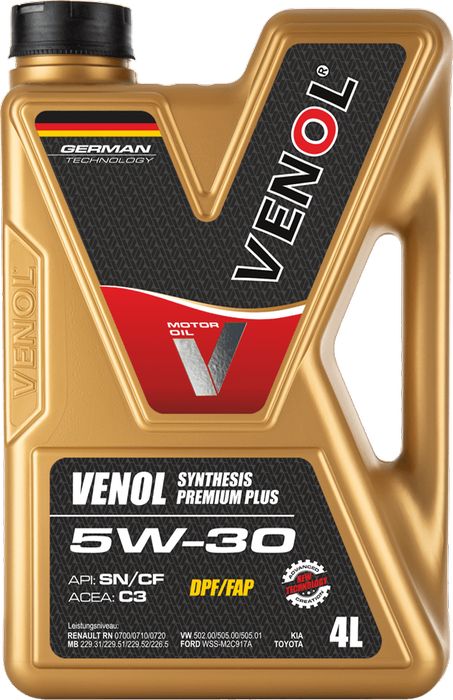Olej silnikowy VENOL Synthesis Premium  Plus SP SN+   5W30  C3  4L