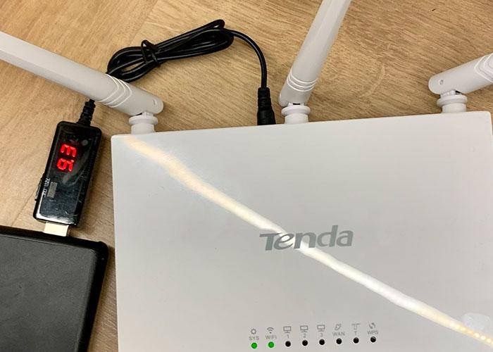 Перехіднк від Повербанку для вайфай роутера KWS-912 USB 5V на 9V і 12V