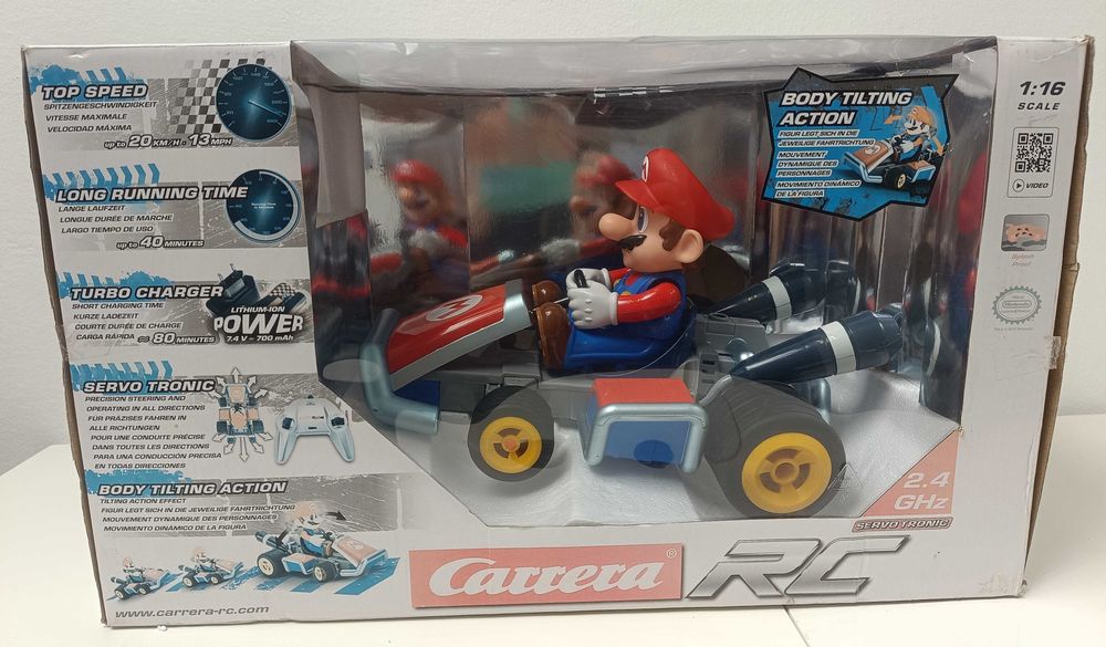 Mario Kart 7 Carrera RC 1/16 samochód na sterowanie Mario