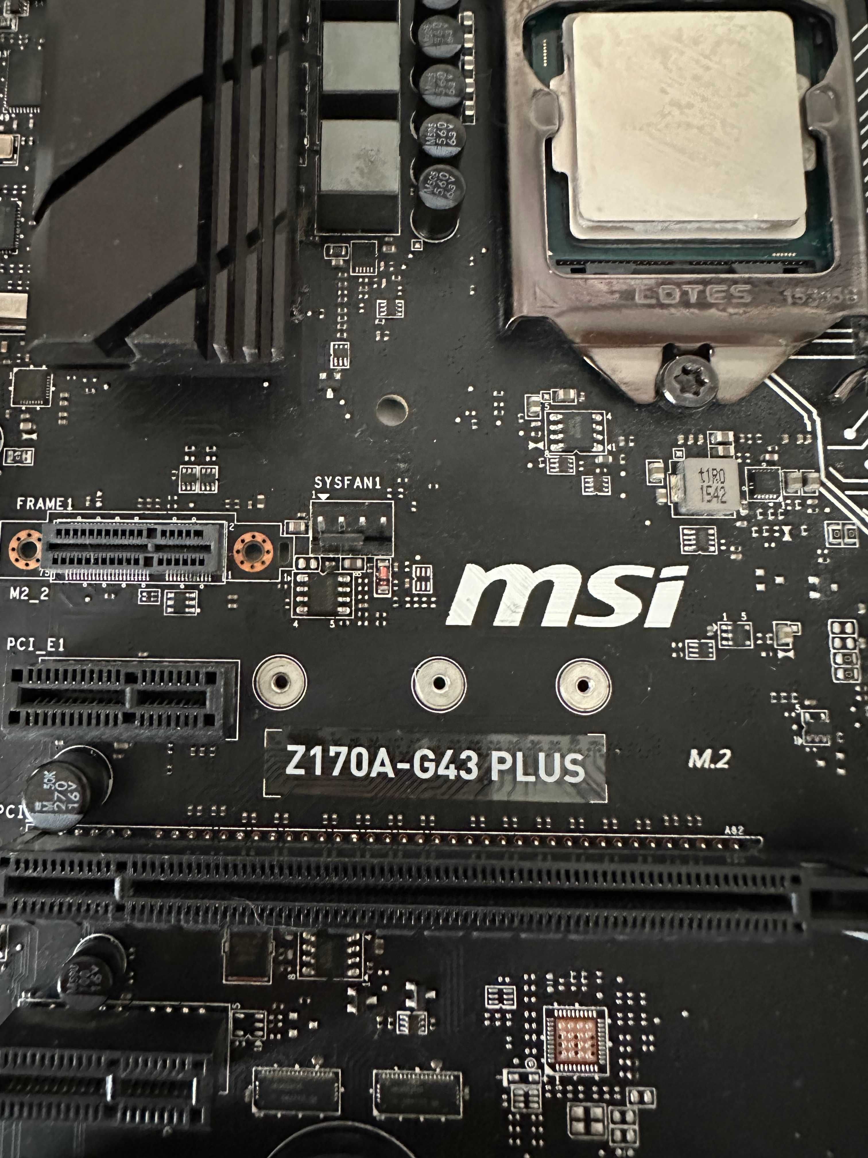 Комплект MSI Z170A-G43 Plus + i7 6700K