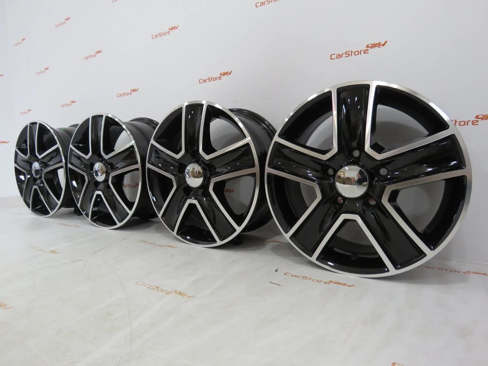 Jantes Autocaravana Carga 1250 kgs 15 x 6.5 et 45 5x118 71.1 Pretas +